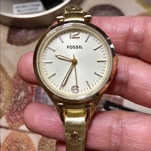 Fossil Georgia watch gold ES3414 authentic .